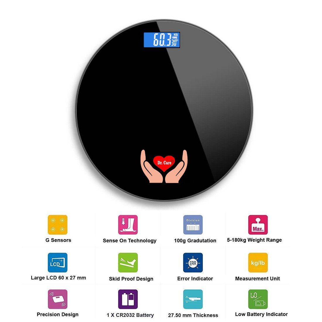 Dr. Care Digital Rechargeable Weighing Machine - Image 2