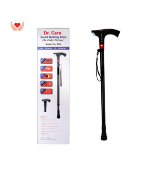 Dr. Care Smart Walking Stick with FM Radio, Siren and Torch